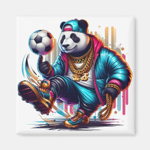 Íman Hip Hop Panda Futebol de Verão Esportes