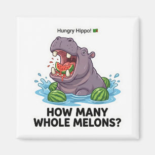 Íman Hipopótamo Faminto Melancia