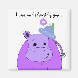 Íman Hipopótamo Roxo Legal