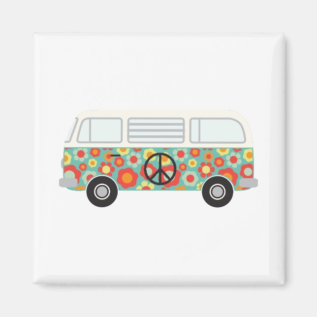 Íman Hippie Bus (Frente)