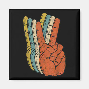 Íman Hippie dos anos 70 da Retro Peace Vintage