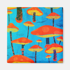 Íman Hippie Dreamy Retro Vibe Encantando Cogumelos