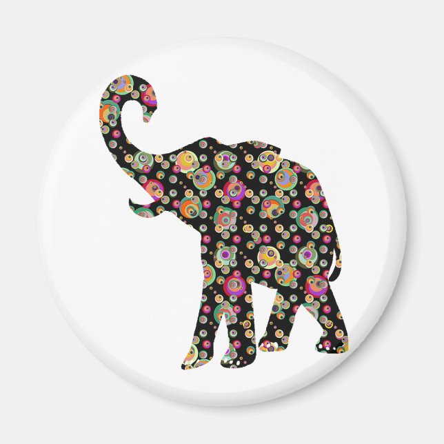 Íman Hippie Elephant (Frente)