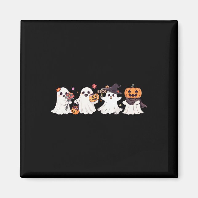 Íman Hippie Halloween Cute Ghost Boo Spooky Season Pump (Frente)