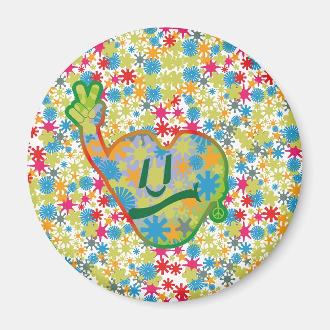 Íman Hippie Heart ICON 2024 BY MASANSER (Frente)