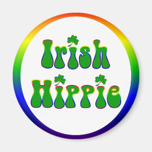 Íman Hippie irlandês redondo