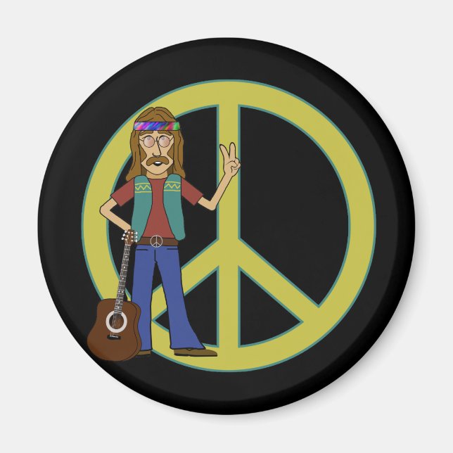 Íman Hippie Peace (Frente)