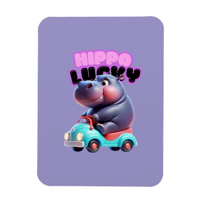 Íman Hippo Lucky Magnet (Vertical)