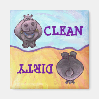 Íman Hippopotamus sujo / Magneta limpa da máquina de la