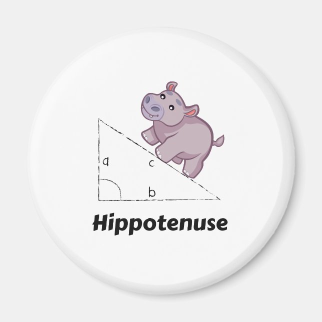 Íman Hippotenuse Engraçado Math (Frente)