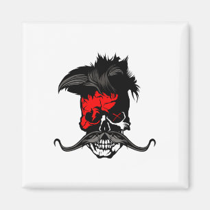 Íman Hipster Caveira Punk Cachorro Cachorro Cutado Ligh