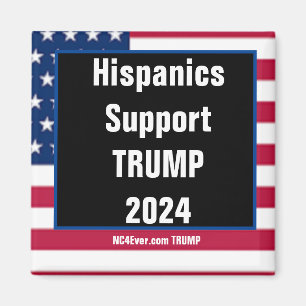Íman Hispânicos suportam o ímã TRUMP 2024