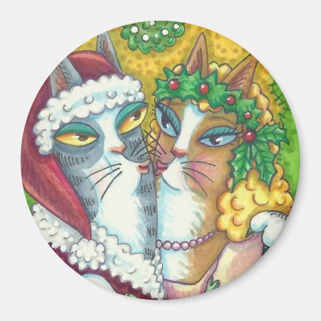 ÍMAN HISS N' FITZ BEIJANDO GATOS, PAPAIS NOEIS CLAWS MA (Frente)