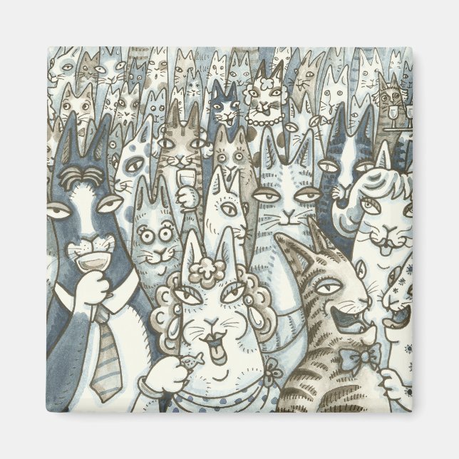 Íman Hiss N' Fitz CAT PARTITY MAGNET (Frente)
