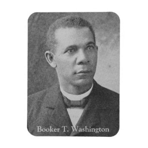 Íman História Americana   Imagem do Booker T. Washingt