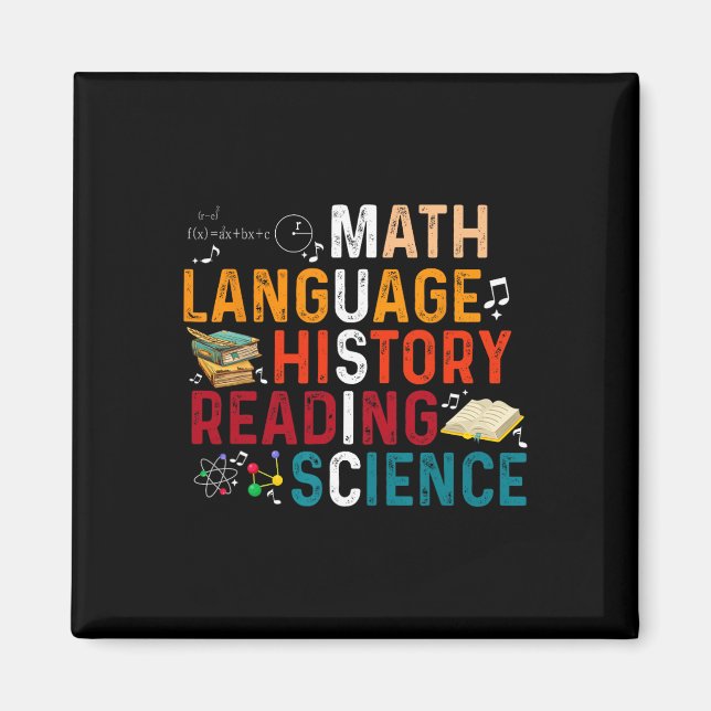 Íman História da Língua Matemática Leitura Música Profe (Frente)