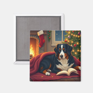 Íman História de Natal ao deitar do Cão de Montanha Ber