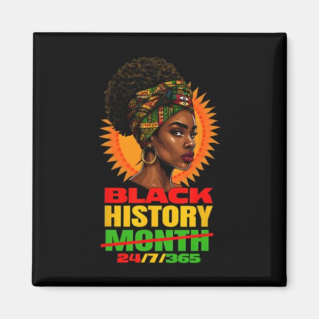 Íman História Negra 247365 Melanin Décima Junta African (Frente)