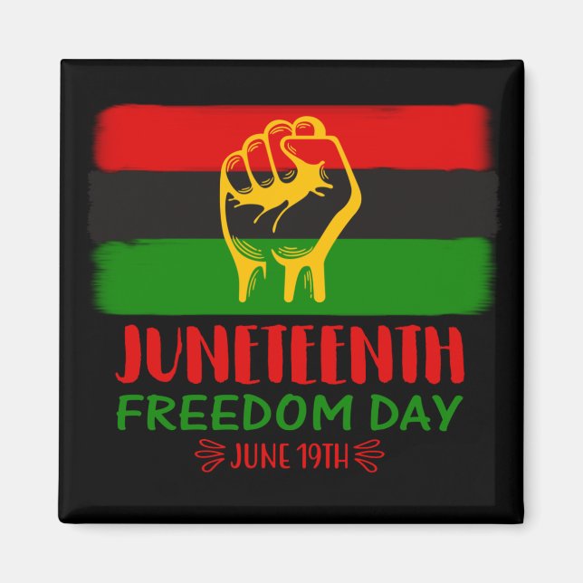 Íman História Negra do Dia da Liberdade (Frente)