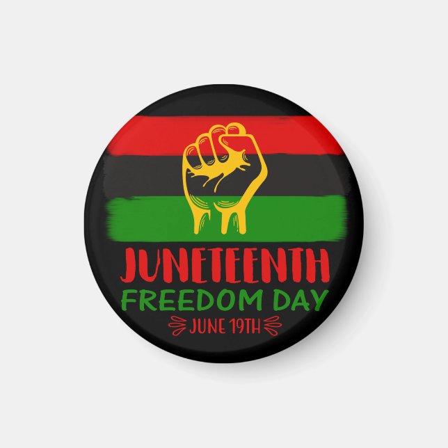 Íman História Negra do Dia da Liberdade (Frente)