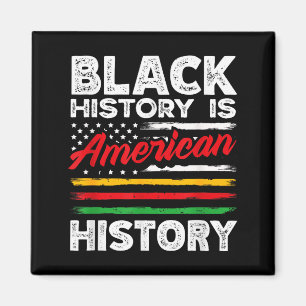Íman História Negra É Bandeira Americana EUA Afro-Ameri
