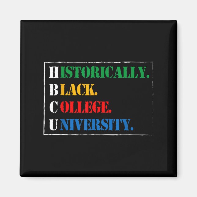 Íman História Negra Hbcu Faculdade e Universidade Histo (Frente)