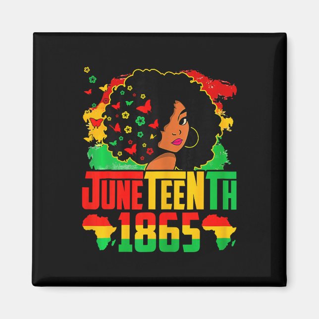 Íman História Negra Juneteenth É Meu Dia Da Independênc (Frente)
