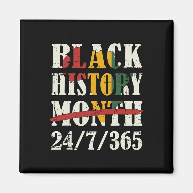 Íman História Negra Mês 247365 Com Bandeira Do Mapa Afr (Frente)