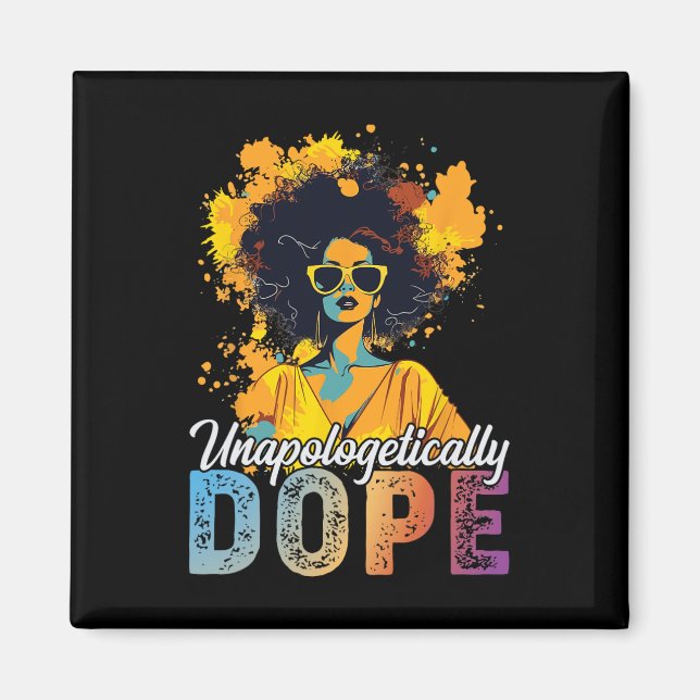 Íman História Negra Mês Afro-Americano Indesculpável (Frente)