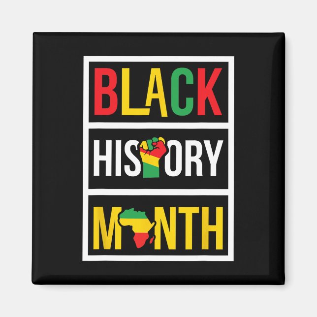 Íman História Negra Mês - Empoderamento Africano dos Di (Frente)