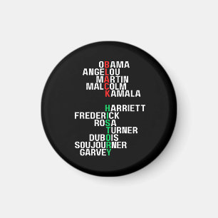 Íman História Negra Mês Melanin Rei Rainha Sista Bruh