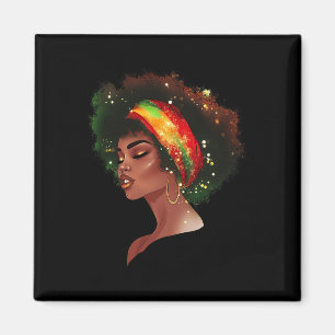 Íman História Negra Mês Rainha Negra Afro-Americana J