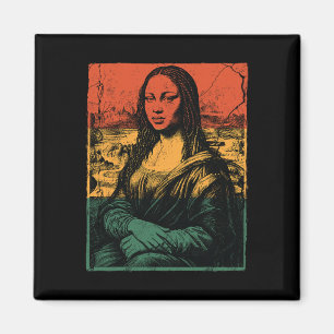 Íman História Negra Mona Lisa Afro Mulher Americana Áfr