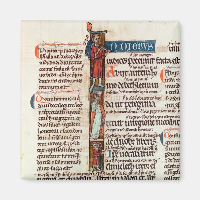 Íman Historiado inicial "I" que retrata Ruth (Frente)