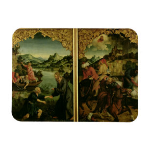 Íman Histórias de S.S. Peter e de altarpiece de Paul: