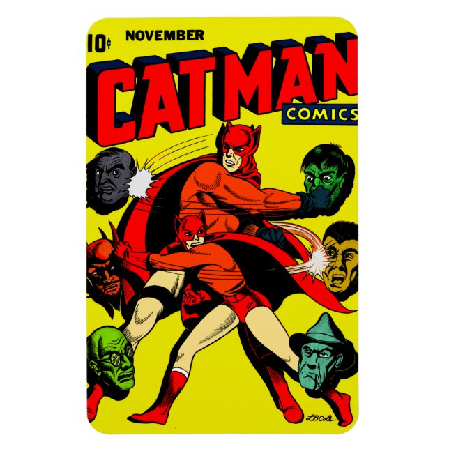 Íman histórias em quadrinhos CAT-MAN de 1940 (Vertical)