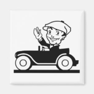 Íman Histórias em quadrinhos retrógradas de carros cl