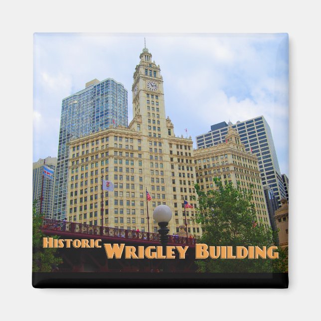 Íman Historical Wrigley Building - Chicago Illinois (Frente)