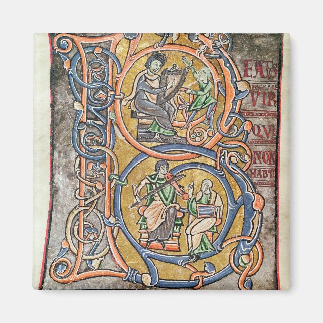 Íman Historiou o "B" inicial que retratava o Rei David (Frente)