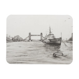 Íman HMS Belfast no rio Tames London.2006