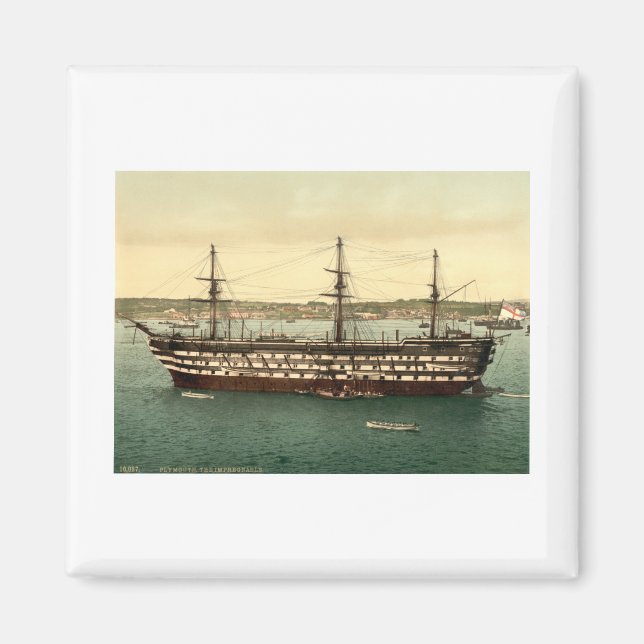 Íman HMS Impregnable, Plymouth, Devon, Inglaterra (Frente)