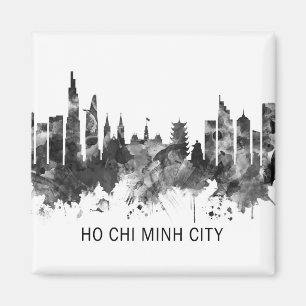 Íman Ho Chi Minh City Vietnam Skyline BW