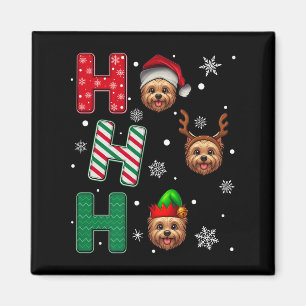 Íman Ho Ho Cairn Terrier Dog Papais noeis de Natal E