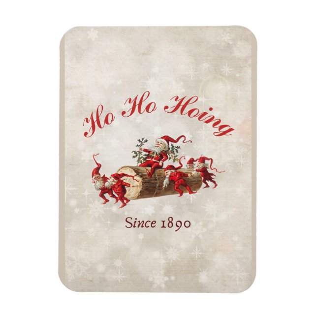 Íman Ho Ho Hoing desde o Natal de 1890 dos gnomos antig (Vertical)