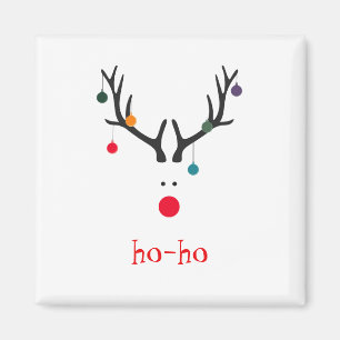 Íman Ho ho, que abstrato Santa Claus rendeer engraçado