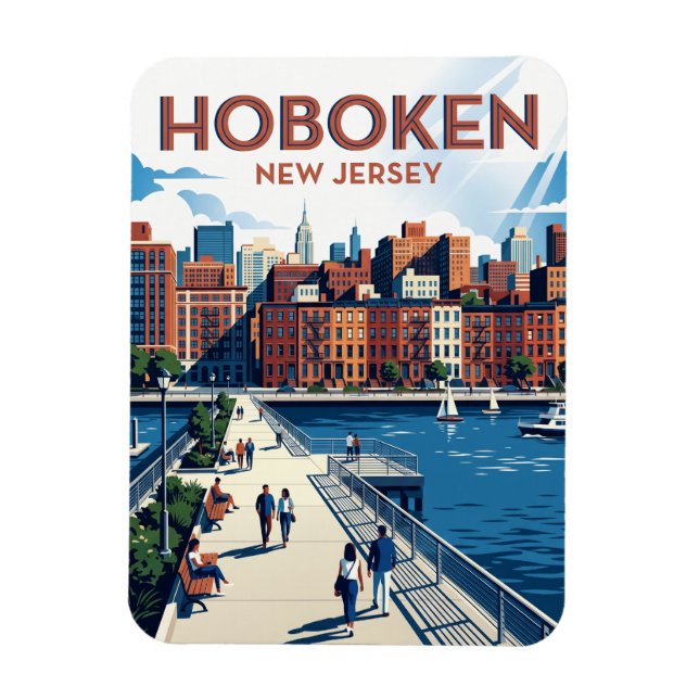 Íman Hoboken Nova Jérsei (Vertical)