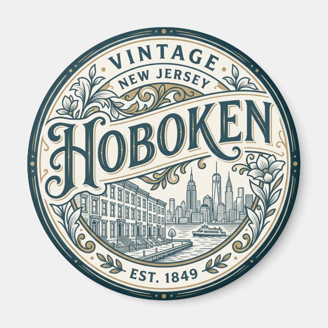 Íman Hoboken Nova Jersey (Frente)