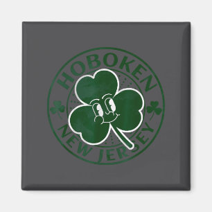 Íman Hoboken Nova Jersey Trevo Irlandês Nj Lembrança Re
