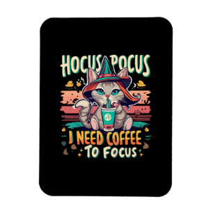 Íman Hocus Focus - Preciso de café para me concentrar