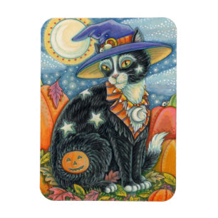 ÍMAN  HOCUS POCUS BLACK CAT WITCH & MOUSE HALLOWEEN